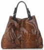 Kožené kabelka shopper bag Vittoria Gotti zrzavá V898GPIT